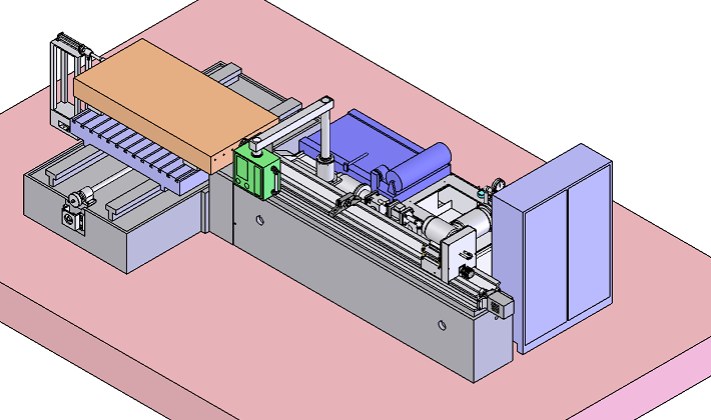 Deep hole drilling machine for square plate