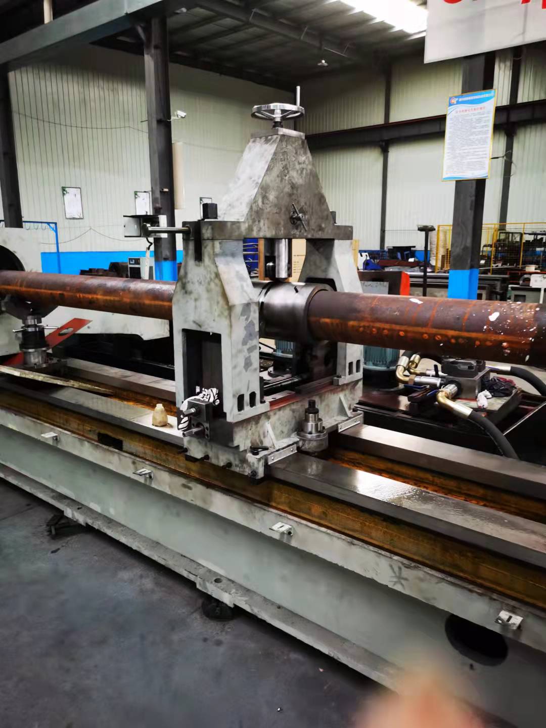 Test India TSK2136x7000mm deep hole drilling and boring machine happily