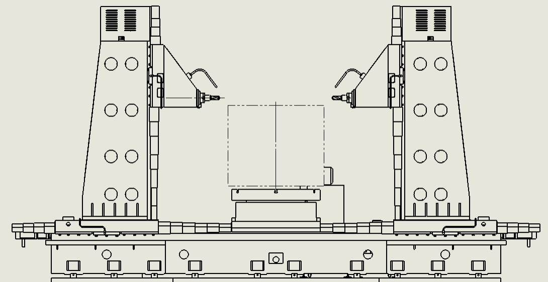 ZK6020 double spindle counter-drilling CNC drilling machine